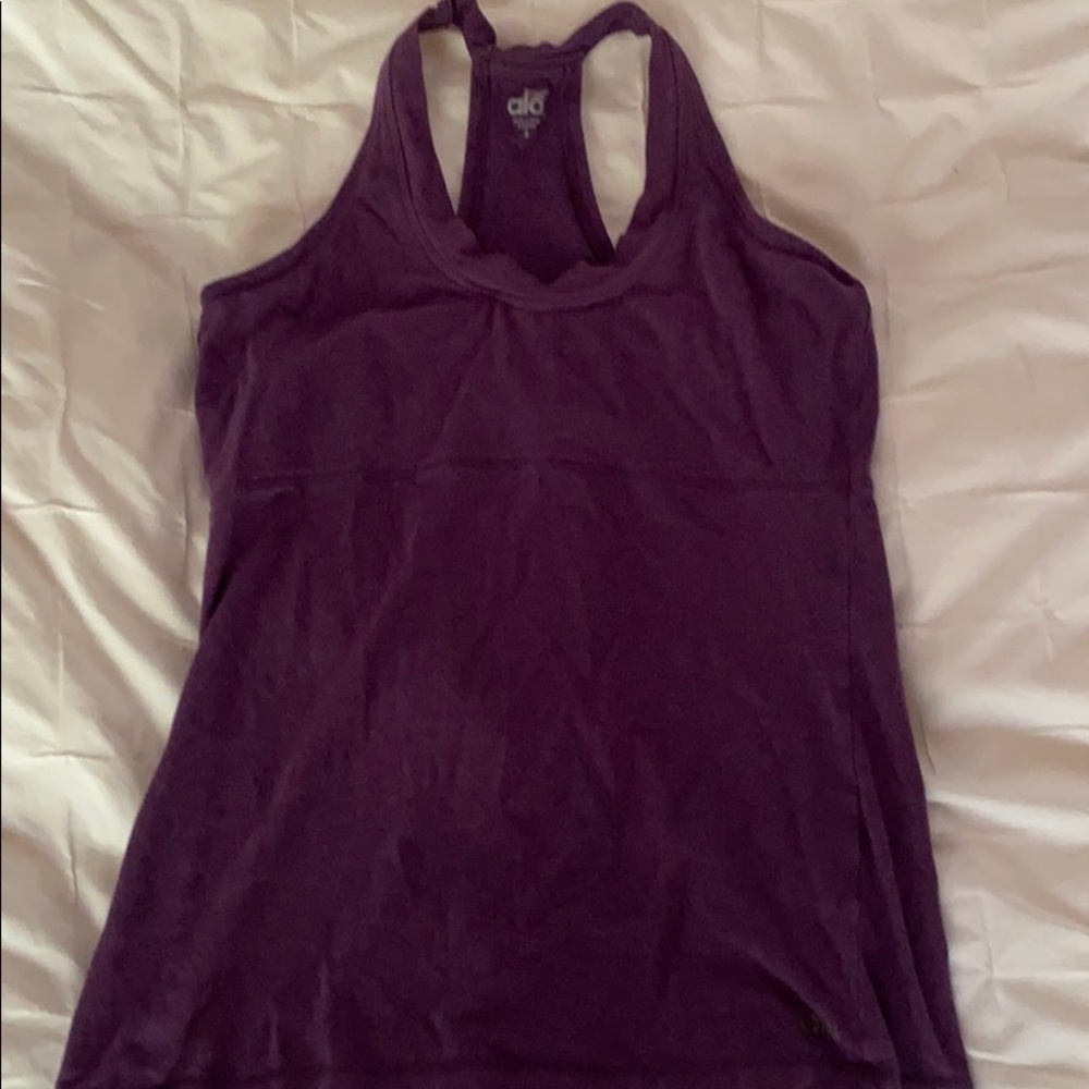 Alo yoga workout tank top with built in sports bra